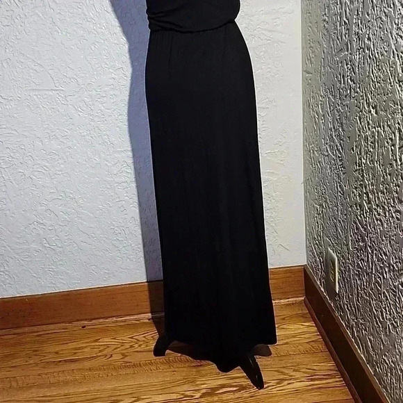 CASLON Sleeveless round neck tank maxi Dress 👗 black xx small - Picture 9 of 9